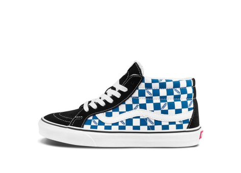 Vans Sk8 mid Checkerboard Blue (VN0A3MV85I5) weiss