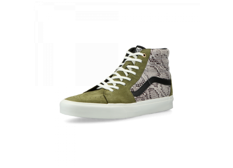 snakeskin high top vans