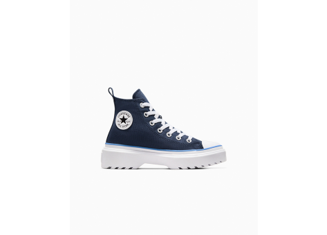 Converse Chuck Taylor All Star Lugged Lift Platform Easy On Floral Embroidery Navy (A06342C) blau