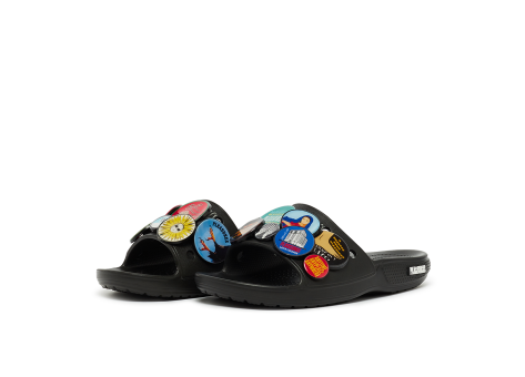 Crocs Pleasures Classic Slide x (207690-001) schwarz
