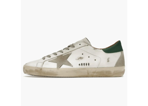 Golden Goose Super Star Green Grey Suede Patch (GMF00102F00218010802) weiss