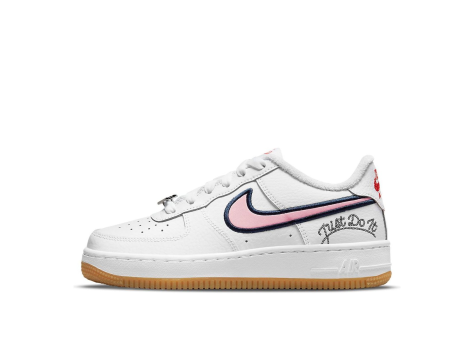 Nike Air Force 1 LV8 Glaze GS Low Just Do It (DB4542-100) weiss