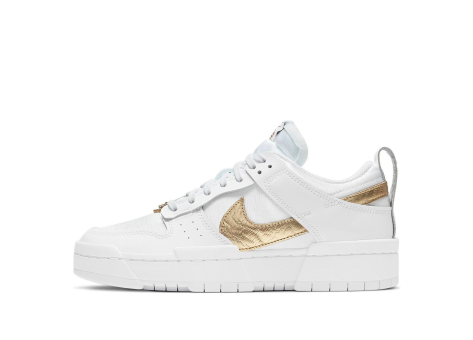 Nike Dunk Low Disrupt Metallic Gold (DD9676-100) weiss