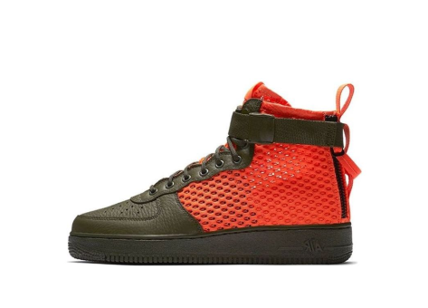 Nike SF Air Force 1 Mid QS Khaki Cargo Crimson (AA7345-300) bunt