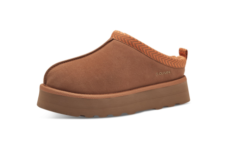 s.Oliver Pantoffel Plattform 5 27104 43 cognacbraun (5-27104-43-30) braun