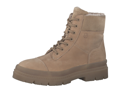 s.Oliver Winterstiefel 5 26226 29 337 aus Leder (5-26226-29-33) beige