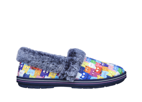 Skechers BOBS Too Cozy Rockstar Pawty Slip On Shoes (113692-NVMT) blau