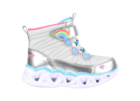 SKECHERS Heart Lights Sweet Styling Shoes (302668N-SMLT) silber