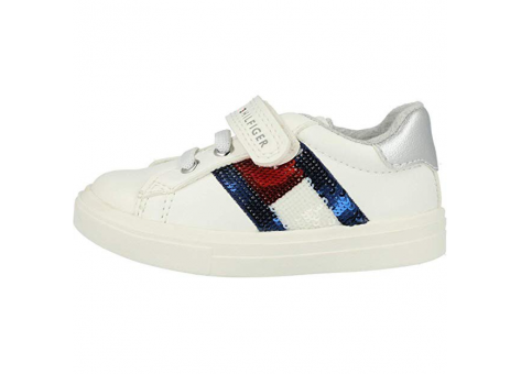 Tommy Hilfiger Low Cut Lace-Up/Velcro Sneaker (T1A4-30609-0892-100) weiss