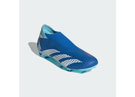 Adidas Predator Accuracy.3 Laceless FG Junior Firm Ground Soccer Cleat Bright Royal/White/Bliss Blue - Size 6