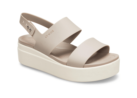 Crocs Brooklyn Thick Sole Sandals (206453-15W) beige