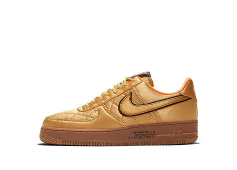 Nike Air Force 1 Low Quilted Satin Pack Wheat (CU6724-777) gold