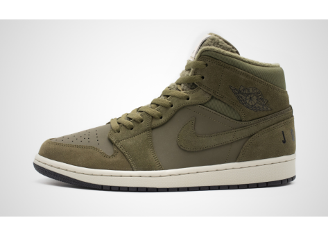 Jordan 1 Mid Olive Canvas (BQ6579-300) grün