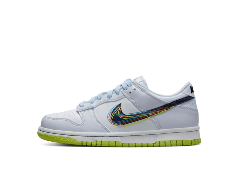 Nike Dunk Low 3d Swoosh Grey GS (DV3478 100) weiss