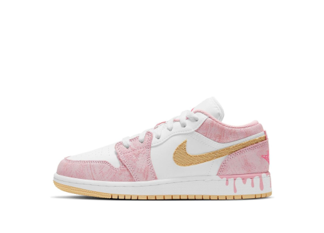 Jordan 1 Low Paint Drip GS (CW7104-601) pink