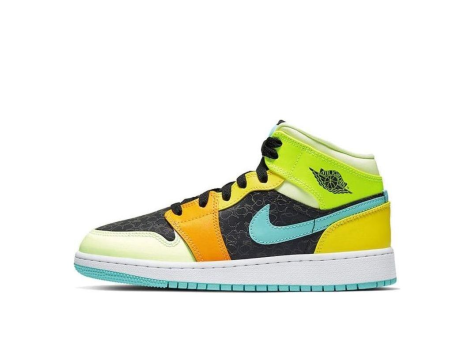 Jordan 1 Mid SE GS Green Aurora (BQ6931-037) bunt