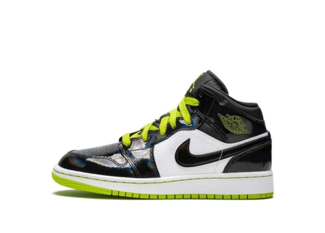 Jordan 1 Mid Cyber Green Mystic GS (BQ6931-003) bunt