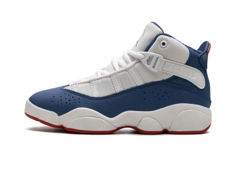 Jordan 6 Rings PS Light Steel Grey True Blue University (323432-140) bunt