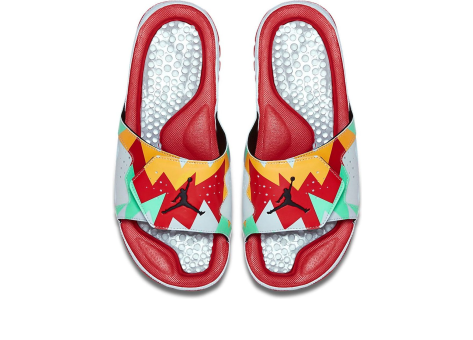 Jordan Hydro 7 Retro Slides Soft Sole Cozy Sports Slippers Gray (705467 105) bunt