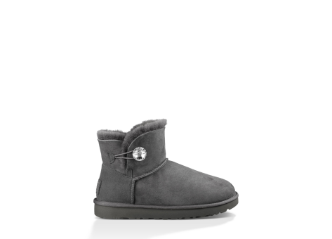 UGG Mini Bailey Button Bling Boot (1016554GREY) grau