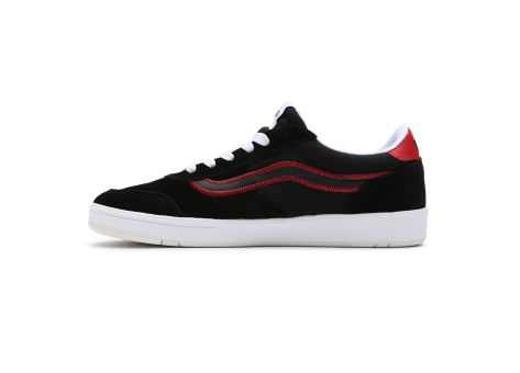 Vans old skool hotsell black red stripe