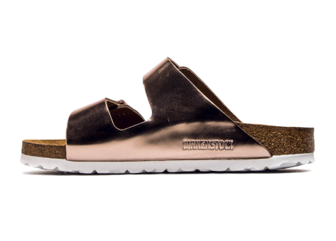 Birkenstock arizona metallic copper bronze on sale