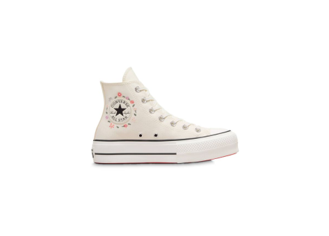 Converse Кеди converse all star 39 р Lift Platform Little Flowers (A10147C) weiss