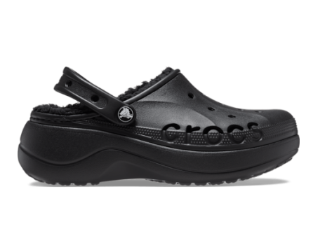 Crocs Baya Platform Lined Clog Sandals (208708-001) schwarz