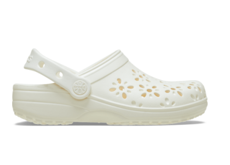 Crocs Classic Floral Cut Out Clog (210927-0WV) beige