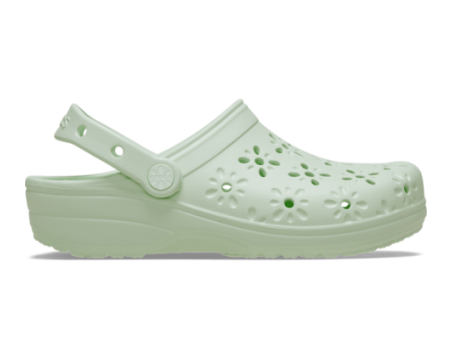 Crocs Classic Floral Cut Out (210927-3YH) grün