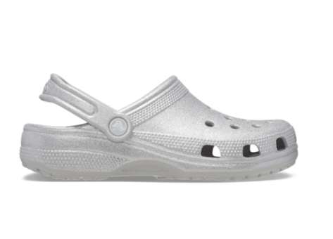 Crocs Classic Glitter Clogs (205942-0IC) silber