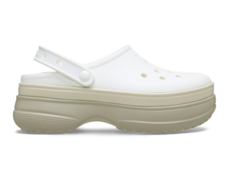 Crocs Classic Stacked Clog Chalk (211355-0WV) weiss