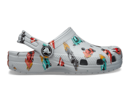 Crocs Classic Race Cars Graphic (210992-1NN) weiss