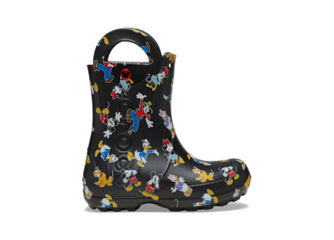 Crocs Toddlers Mickey Mouse and Friends Handle It Rain Boot (211146-90H) schwarz