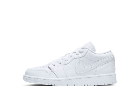 Jordan 1 Low Triple Logo GS (553560-126) weiss