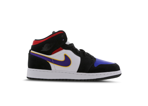 Jordan 1 Mid GS Top 3 Lakers Air SE (BQ6931-005) bunt