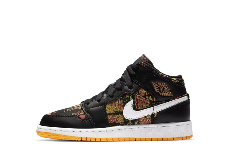 Jordan 1 Mid Laser Bright Melon GS (555112-003) schwarz