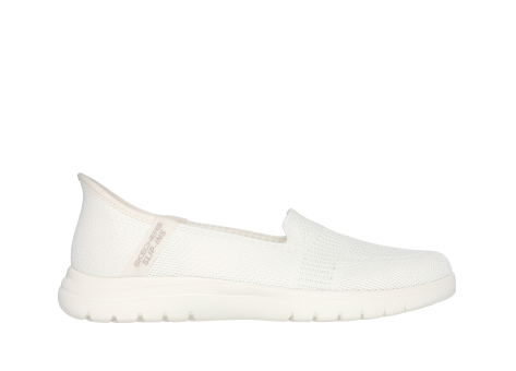 SKECHERS Slip ins On the GO Flex Camellia Shoes (138181-OFWT) weiss