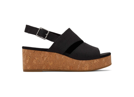TOMS Keil Sandalen Claudine (10020765-001) schwarz