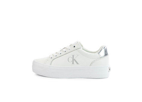 Calvin Klein Bold Vulcanized Flatform Laceup Leather (YW0YW01688-0YG) weiss