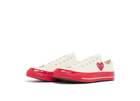 Comme des Garcons Play Converse Sole Chuck 70 Low Taylor (P1K123-2) weiss
