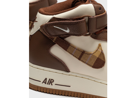 Nike Air Force 1 Mid Brown Plaid DV0792-100 Release Date