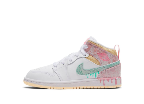 Jordan 1 Mid SE PS Paint Drip (DD1667-100) weiss