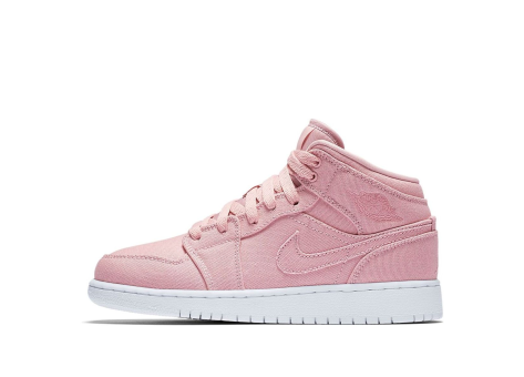 Jordan 1 Retro Mid GS Sheen (554725-620) pink