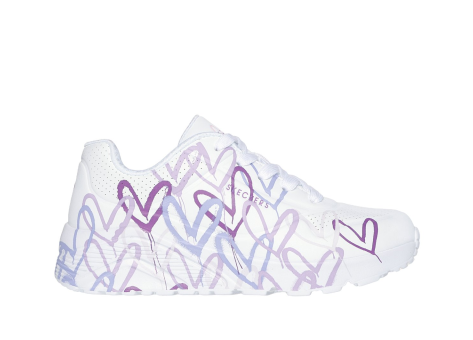 SKECHERS JGoldcrown Uno Lite Spread the Love (314064L-WLPR) weiss