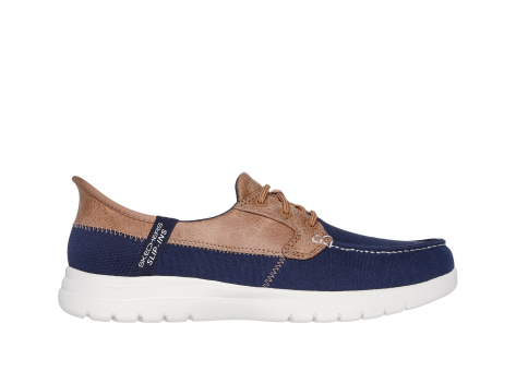 SKECHERS Slip ins On The GO Flex Palmilla Shoes (136536-NVY) bunt