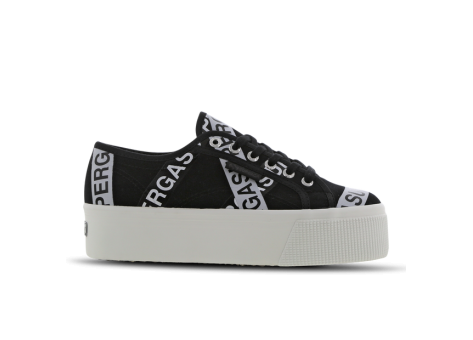 Superga 2790 Lettering Tape Jellysole (SUPS41161W-A0V) schwarz
