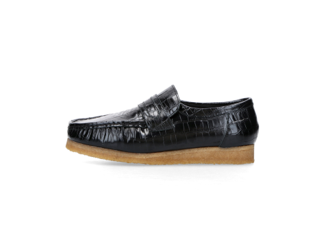 Clarks Wallabee Loafer Croc (26179970) schwarz