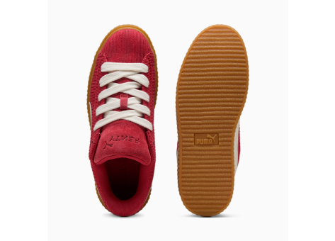 All red puma creepers on sale