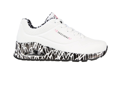 SKECHERS Uno Loving Love (155506-WBK) weiss